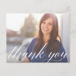 Het manuscript Afstuderen Foto Dank u Nota Kaart