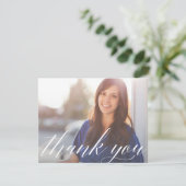 Het manuscript Afstuderen Foto Dank u Nota Kaart (Staand voorkant)