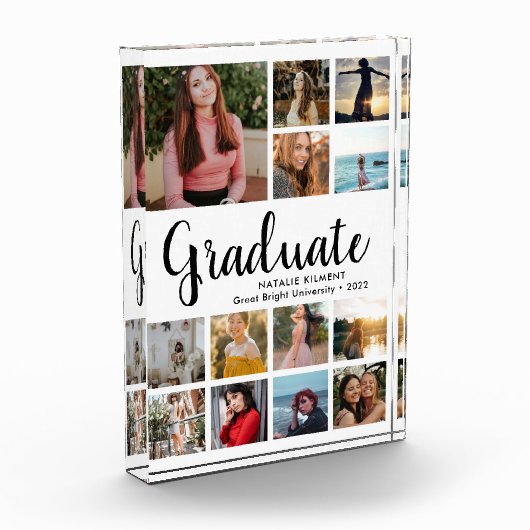 Het manuscript Afstuderen het Blok van de Foto van (Links)