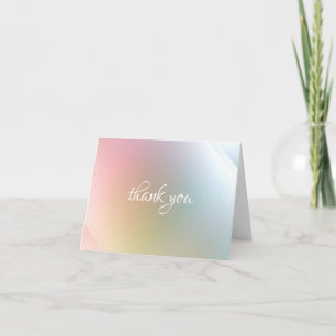 Het manuscript Dank u Moderne Abstracte Kleurrijke Bedankkaart