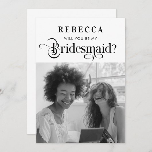 Het  Manuscript & de Bridesmaïde Voorstel van de R Aankondiging (Voorkant / Achterkant)