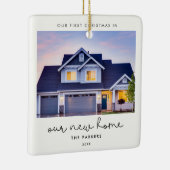 Het manuscript Eerste Kerstmis van de klap in ons  Keramisch Ornament (Rechts)