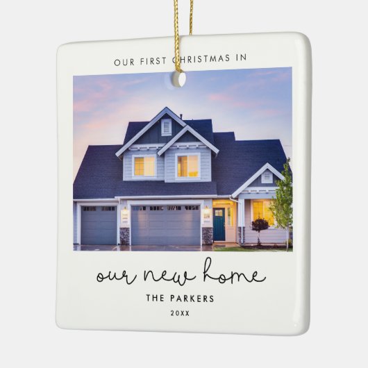 Het manuscript Eerste Kerstmis van de klap in ons  Keramisch Ornament (Links)