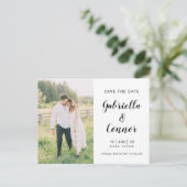 Het manuscript en de Foto Eenvoudige Weddenschap s Briefkaart (Staand voorkant)