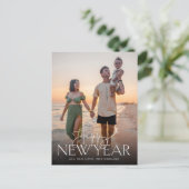 Het manuscript en Sans Vast nieuw Jaren Briefkaart (Staand voorkant)