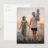 Het manuscript en Sans Vast nieuw Jaren Briefkaart (Voorkant / Achterkant)