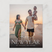 Het manuscript en Sans Vast nieuw Jaren Briefkaart (Voorkant)