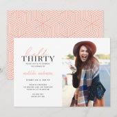 Het manuscript & geometrische dertigste verjaardag (Voorkant / Achterkant)