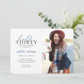 Het manuscript & geometrische dertigste verjaardag (Staand voorkant)