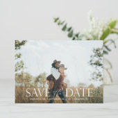 Het manuscript H Modern 2 Foto sparen de Datum Kaart (Staand voorkant)