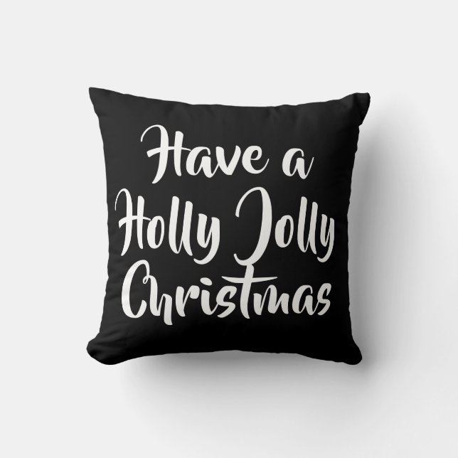 HET manuscript HEEFT EEN HOLLY JOLLY CHRISTMAS | Kussen (Voorkant)