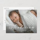 Het manuscript introduceert de Foto van de Baby Da Briefkaart (Voorkant / Achterkant)