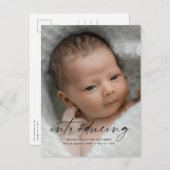 Het manuscript introduceert de Foto van de Baby Da Briefkaart (Voorkant / Achterkant)