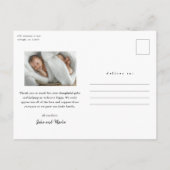 Het manuscript introduceert de Foto van de Baby Da Briefkaart (Achterkant)