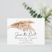 Het manuscript Pampas grass Wedding sparen de Datu Kaart (Staand voorkant)
