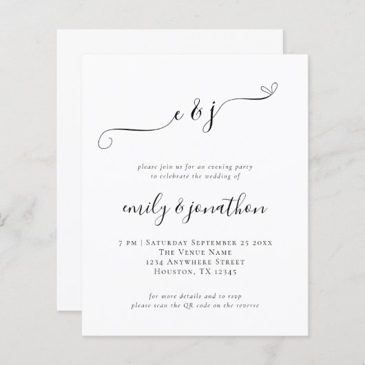 Het Manuscript QR van de Initialen van de begrotin (Voorkant / Achterkant)