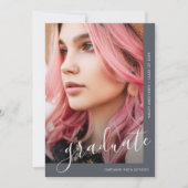 Het Manuscript twee van de Foto Blauwe Aankondigin Kaart (Voorkant)