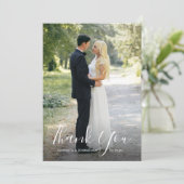 Het Manuscript van Anemone van de waterverf Dank u Bedankkaart (Staand voorkant)