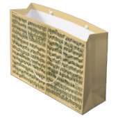 Het Manuscript van Chaconne van Bach voor solo Large Cadeautasje (Achterkant Gekanteld)
