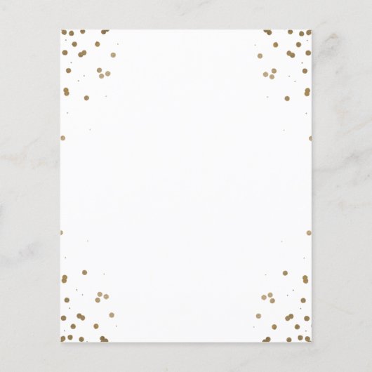 Het Manuscript van de begroting Elegant Gold Afstu (Achterkant)