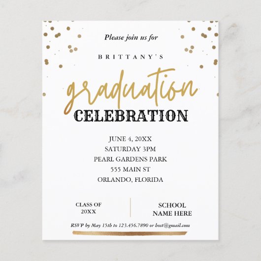 Het Manuscript van de begroting Elegant Gold Afstu (Voorkant)