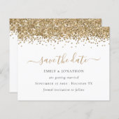 Het Manuscript van de begroting Gold Glitter spare (Voorkant / Achterkant)