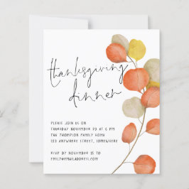 Het Manuscript van de begroting laat Thanksgiving 