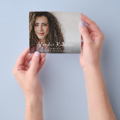 Het Manuscript van de begroting Mod Naam Foto Grad Flyer (Hand)