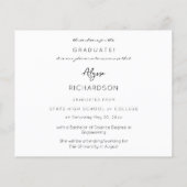 Het Manuscript van de begroting Mod Naam Foto Grad Flyer (Achterkant)