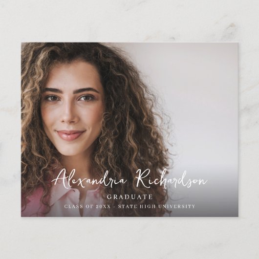 Het Manuscript van de begroting Mod Naam Foto Grad Flyer (Voorkant)