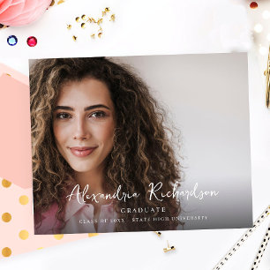 Het Manuscript van de begroting Mod Naam Foto Grad Flyer