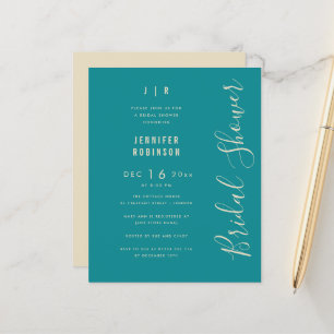 Het Manuscript van de begroting Modern Blauwgroen 