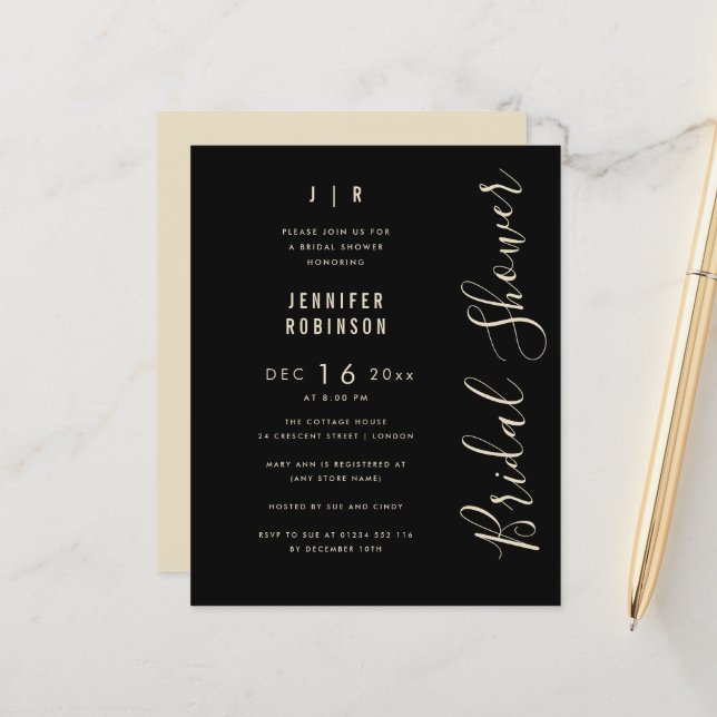 Het Manuscript van de begroting Modern Vrijgezelle (Voorkant / Achterkant in situ)