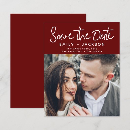 Het Manuscript van de begroting sparen de Uitnodig (Voorkant / Achterkant)