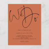 Het manuscript van de begroting wij doen de uitnod (Voorkant)