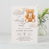 Het Manuscript van de begroting wij kunnen Baby sh Kaart (Staand voorkant)