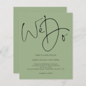 Het Manuscript van de begroting wij Sage groene We (Voorkant / Achterkant)