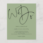 Het Manuscript van de begroting wij Sage groene We (Voorkant)