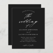 Het Manuscript van de begroting zwarte en Witte Ui (Voorkant / Achterkant)