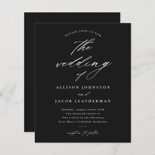 Het Manuscript van de begroting zwarte en Witte Ui (Voorkant / Achterkant)