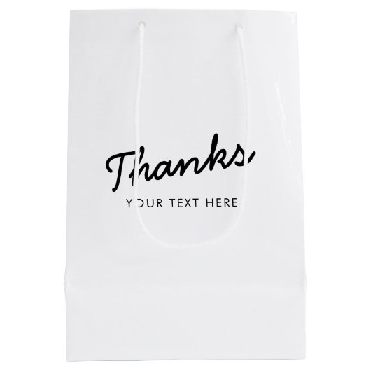 Het Manuscript van de bevorderende Bedankt van het Medium Cadeauzakje (Achterkant)