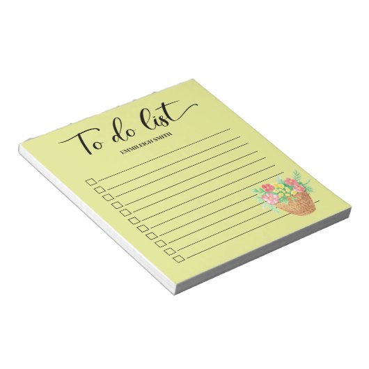 Het Manuscript van de Bloemen van SPRingtime om Li Notitieblok (Schuin)