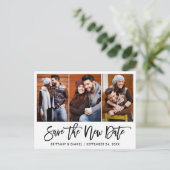 Het Manuscript van de borstel 3 Foto sparen de Nie Briefkaart (Staand voorkant)