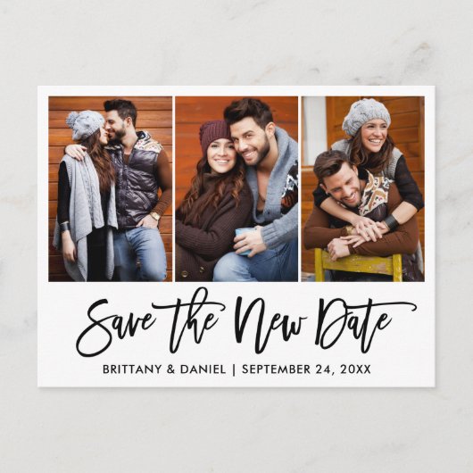 Het Manuscript van de borstel 3 Foto sparen de Nie Briefkaart (Voorkant)