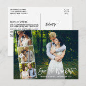 Het Manuscript van de borstel 4 Foto sparen de Nie Briefkaart (Voorkant / Achterkant)