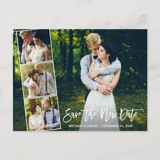 Het Manuscript van de borstel 4 Foto sparen de Nie Briefkaart (Voorkant)