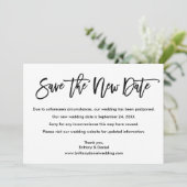 Het Manuscript van de borstel bewaart de Nieuwe Ka Save The Date (Staand voorkant)