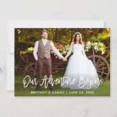 Het Manuscript van de borstel Ons avontuur begint  Kaart (Voorkant)