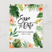 Het Manuscript van de borstel sparen de Datum Trop Briefkaart (Voorkant)