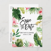 Het Manuscript van de Borstel sparen de Datum Trop Briefkaart (Voorkant / Achterkant)